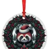 Oakhart Industries Oakhart Red Panda Santa Christmas Ornament