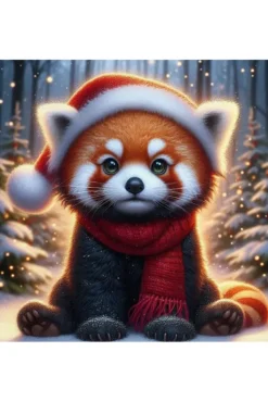 Oakhart Industries Oakhart Red Panda Santa Christmas Card