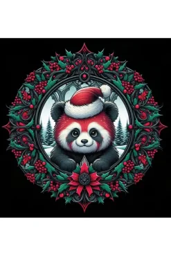 Oakhart Industries Oakhart Red Panda Santa Christmas Card
