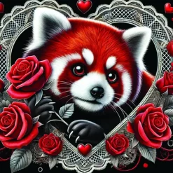 Oakhart Industries Oakhart Red Panda Valentine Card
