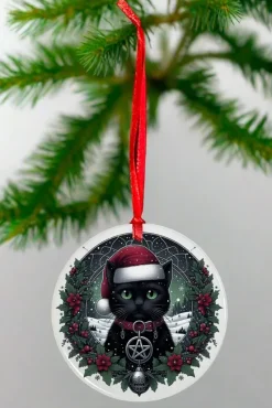 Oakhart Industries Oakhart Santa Cat Christmas Ornament 2