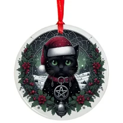 Oakhart Industries Oakhart Santa Cat Christmas Ornament 2