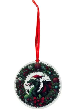 Oakhart Industries Oakhart Santa Dragon Christmas Ornament 3