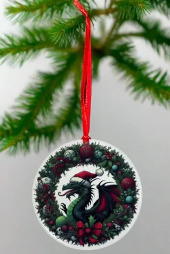 Oakhart Industries Oakhart Santa Dragon Christmas Ornament 3