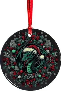 Oakhart Industries Oakhart Santa Dragon Christmas Ornament 2