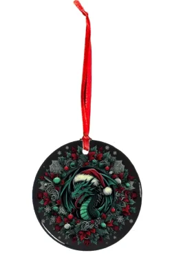 Oakhart Industries Oakhart Santa Dragon Christmas Ornament 2
