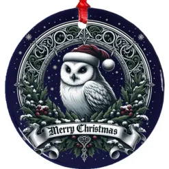 Oakhart Industries Oakhart Santa Owl 2 Christmas Ornament