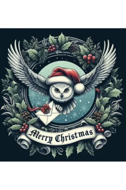 Oakhart Industries Oakhart Santa Owl Christmas Card
