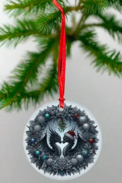 Oakhart Industries Oakhart Twin Dragons Christmas Ornament