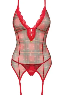 Obsessive Jollymore Christmas Lingerie Set