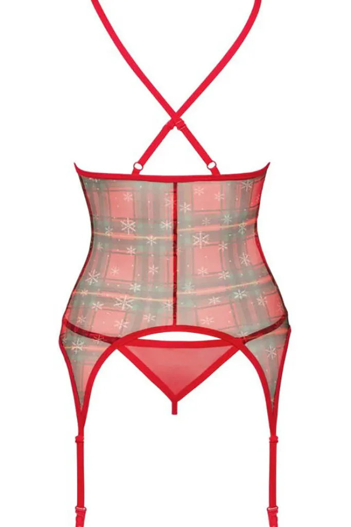 Obsessive Jollymore Christmas Lingerie Set