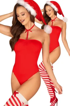 Obsessive Kissmas 3-piece Christmas Lingerie Set