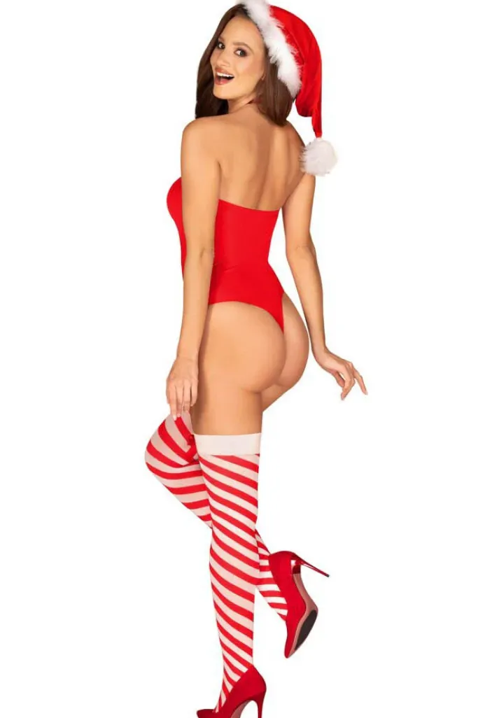 Obsessive Kissmas 3-piece Christmas Lingerie Set