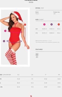 Obsessive Kissmas 3-piece Christmas Lingerie Set