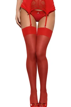 Obsessive Red Stockings S800 (L/XL)