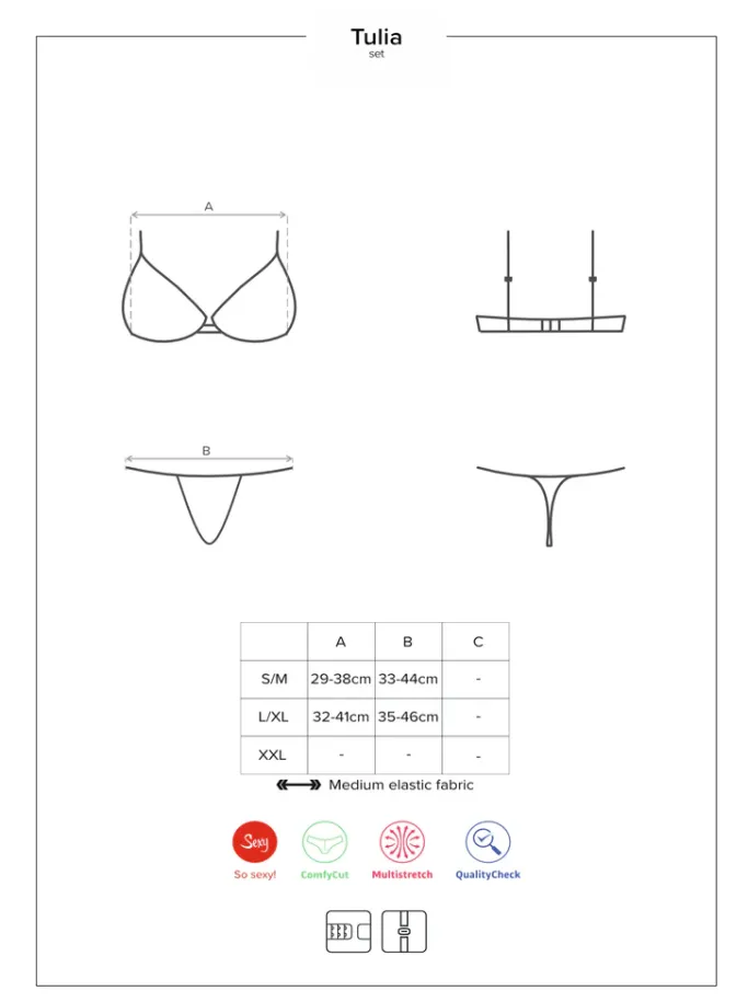 Obsessive Tulia Bra and Panties Set