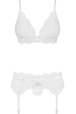 Obsessive White Lingerie Set (L/XL)