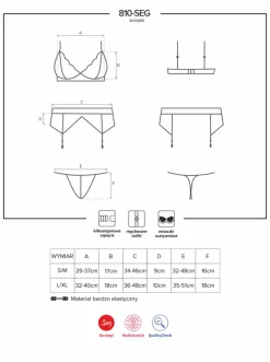 Obsessive White Lingerie Set (L/XL)