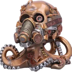 Nemesis Now Octo Respiration Bronze Steampunk Skull