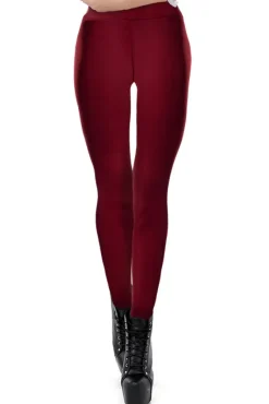 Ocultica Burgundy Winter Leggings