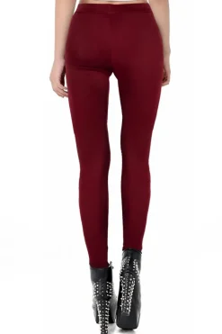 Ocultica Burgundy Winter Leggings