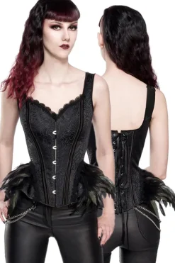 Ocultica Corset with Feathers