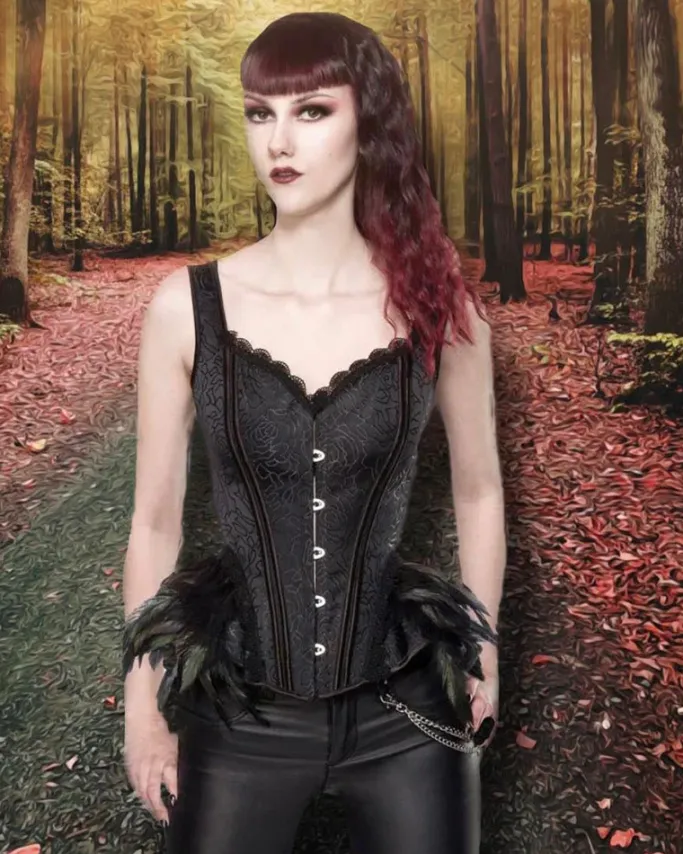 Ocultica Corset with Feathers