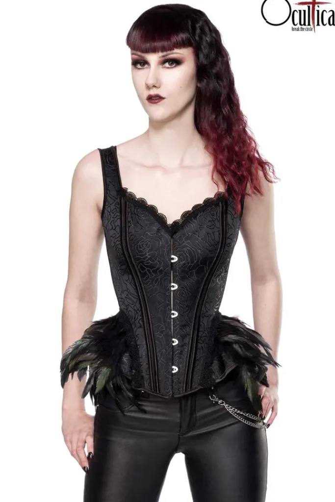 Ocultica Corset with Feathers