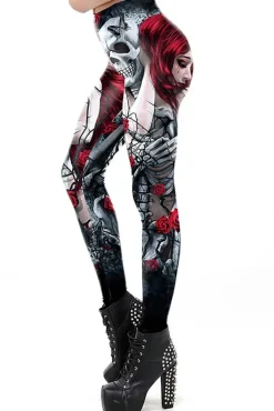 Ocultica Skeleton Rose Leggings