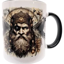 Oakhart Industries Odin and Raven Mug Art100