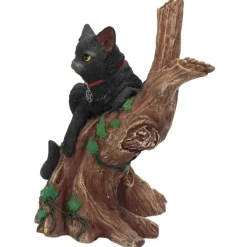 Nemesis Now Onyx Cat in Tree Figurine