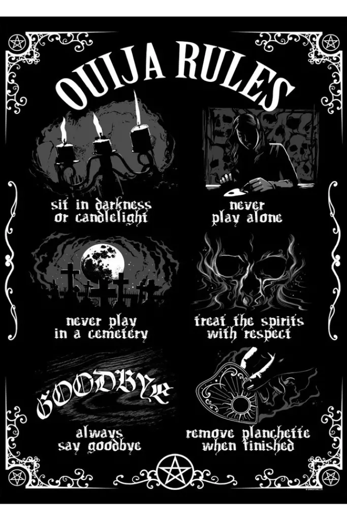 Grind Ouija Board Rules Tin Sign