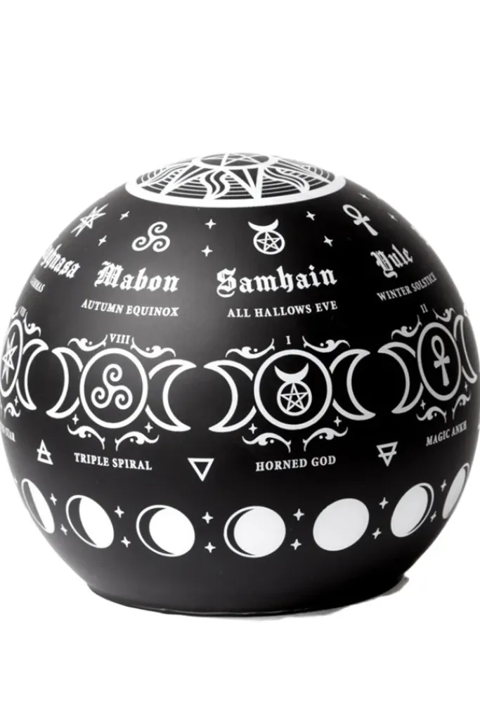 Alchemy Gothic Pagan Calendar Globe Light