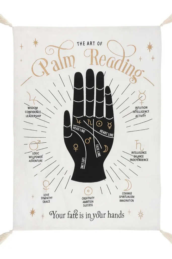 Something Different Palm Reading Wall Tapestry