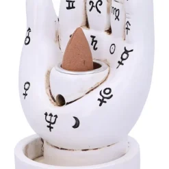 Nemesis Now Palmistry Backflow Incense Burner White