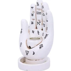 Nemesis Now Palmistry Backflow Incense Burner White