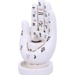 Nemesis Now Palmistry Backflow Incense Burner White