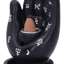Nemesis Now Palmistry Backflow Incense Burner Black