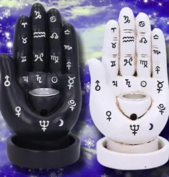 Nemesis Now Palmistry Backflow Incense Burner Black