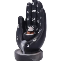 Nemesis Now Palmistry Backflow Incense Burner Black