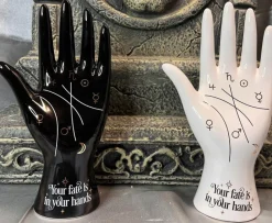 Something Different Palmistry Hand Black Ceramic