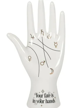 Something Different Palmistry Hand White Ceramic