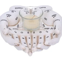 Nemesis Now Palmists Guide White Tealight Holder