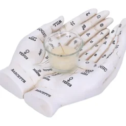 Nemesis Now Palmists Guide White Tealight Holder
