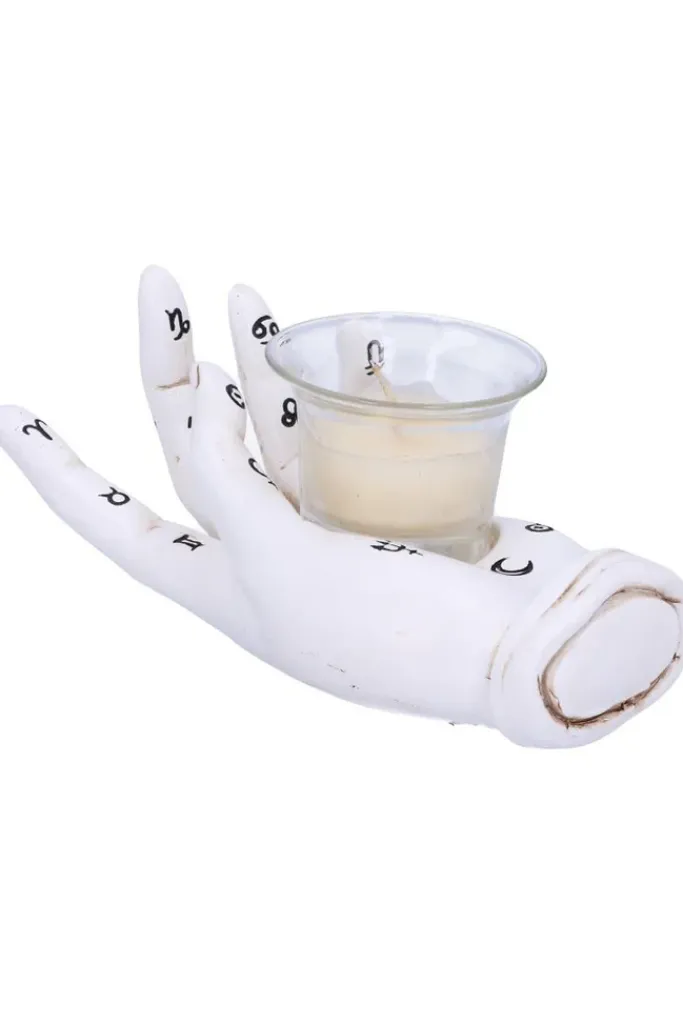 Nemesis Now Palmist's Prediction White Tealight Holder