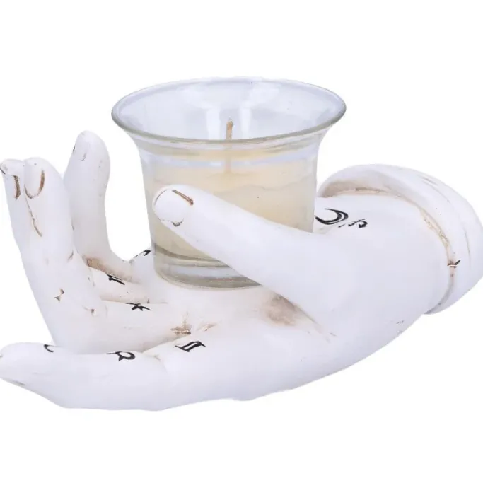 Nemesis Now Palmist's Prediction White Tealight Holder
