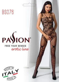 Passion Lingerie Passion Bodystocking BS076 Black