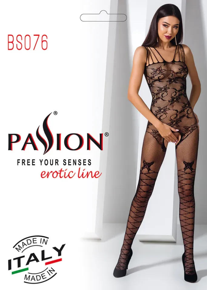 Passion Lingerie Passion Bodystocking BS076 Black