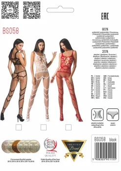 Passion Lingerie Passion Bodystocking BS058 Black