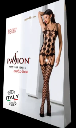 Passion Lingerie Passion Bodystocking BS067 Black